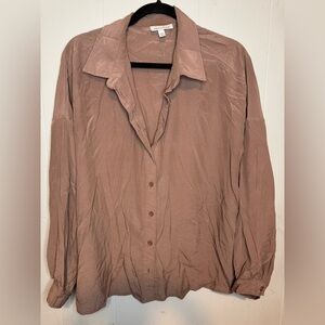 Prologue Casual Button Down Shirt - Soft Brown
